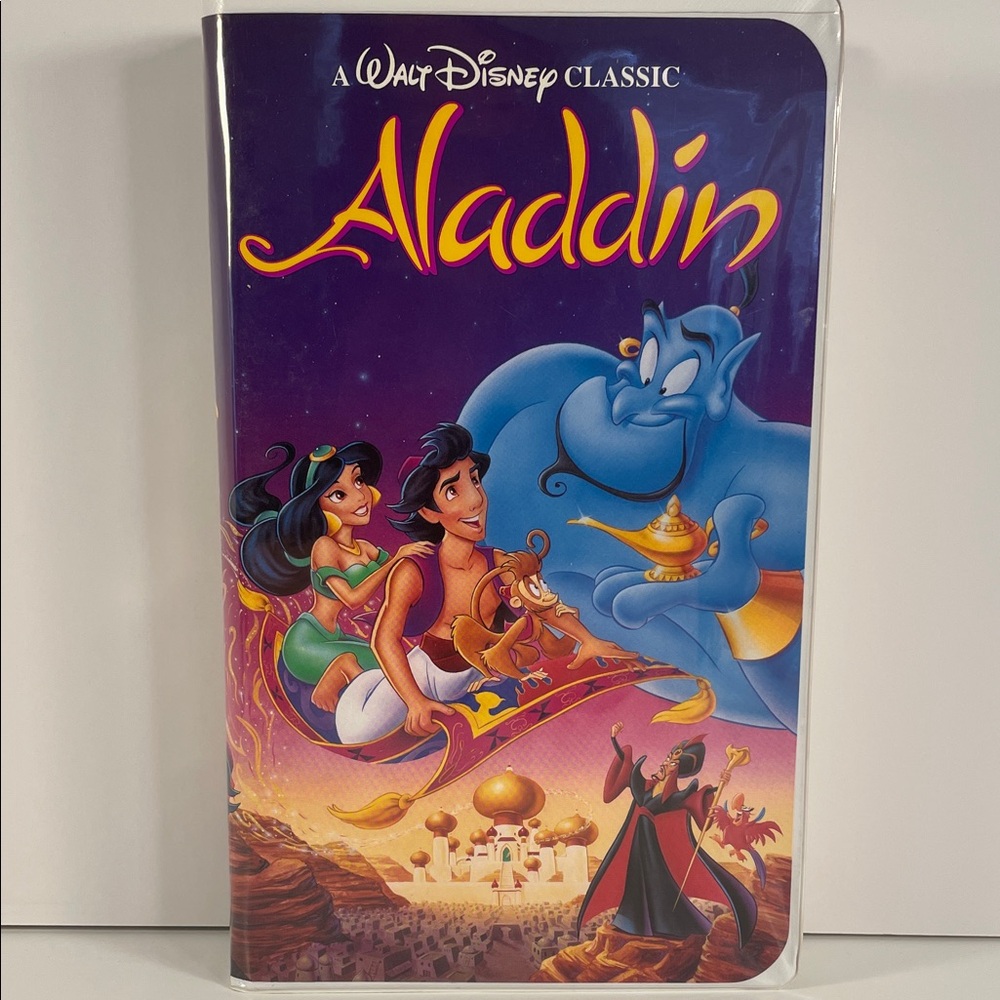 Disney Aladdin VHS Tape - Purple Cover